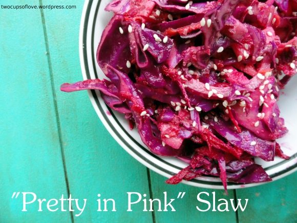 "Pretty in Pink" Slaw - twocupsoflove.wordpress.com